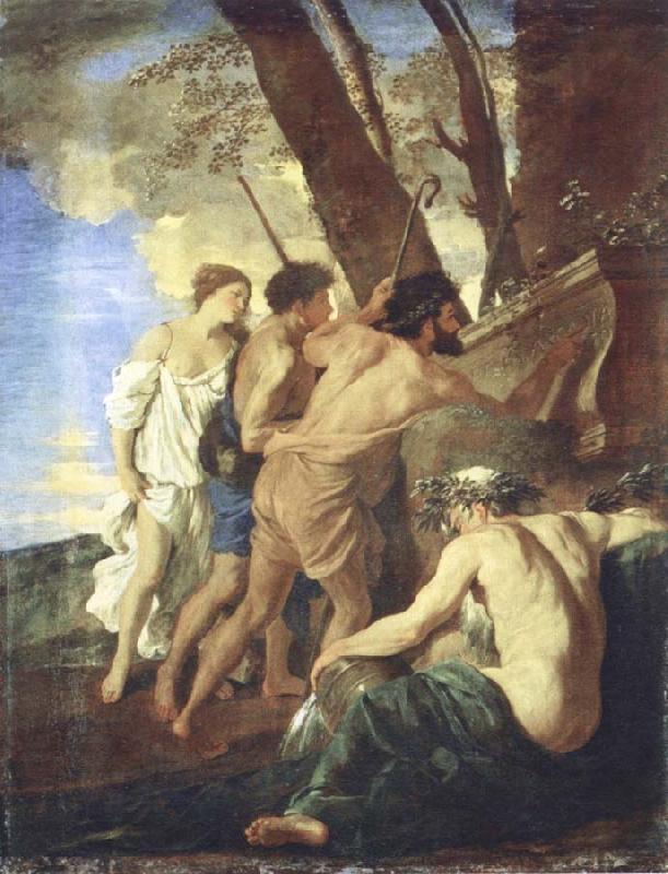 Nicolas Poussin the arcadian shepherds oil painting image
